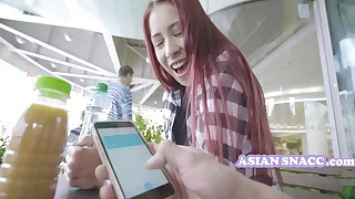 Asian GF Strolls Connected On every side With RC Vibrator In Pussy